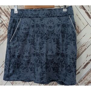 Dunning Chloe Jersey Performance Golf Skort 17" Navy Halo